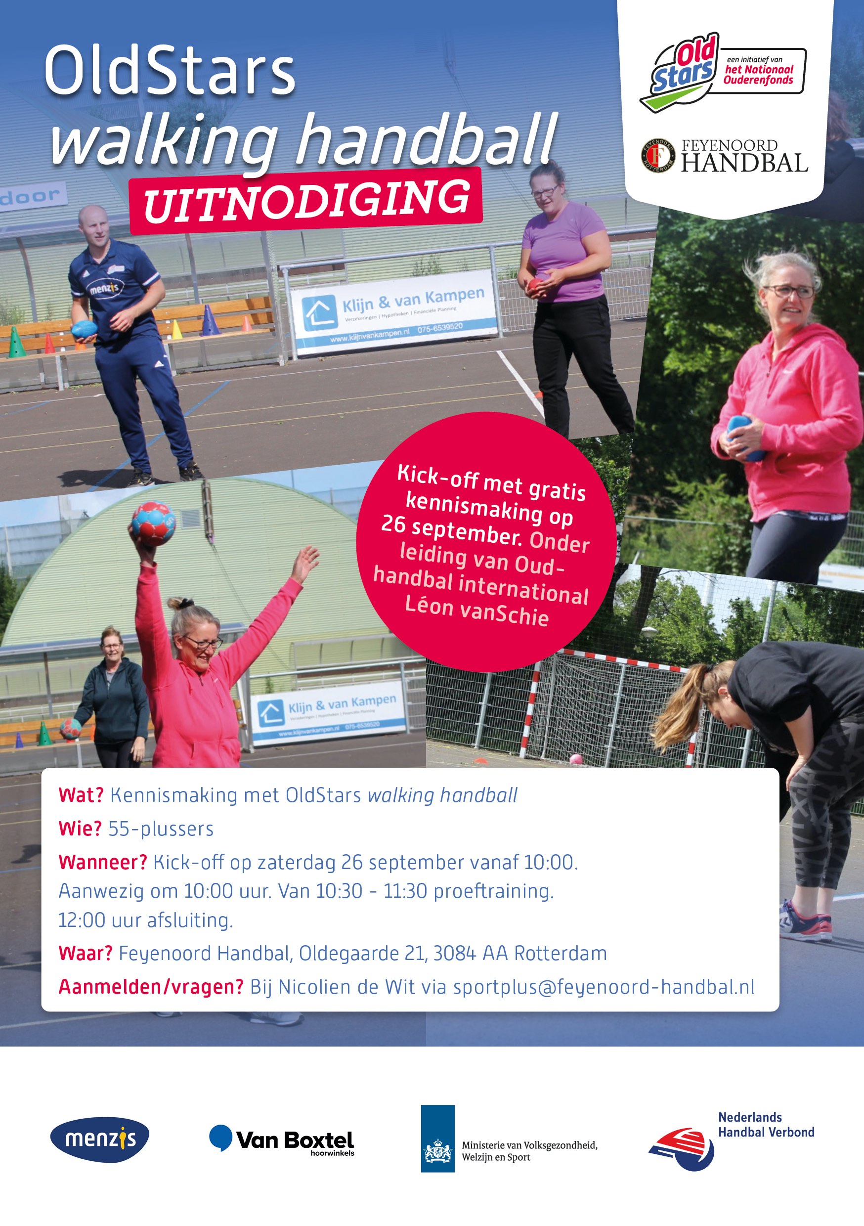 NOF OldStars Feyenoord flyer A5 staand voor